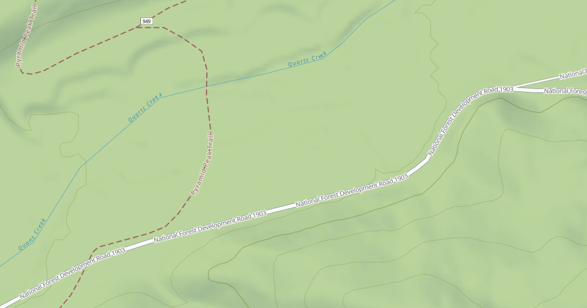 Map preview of LOWER QUARTZ CREEK CAMPGROUND