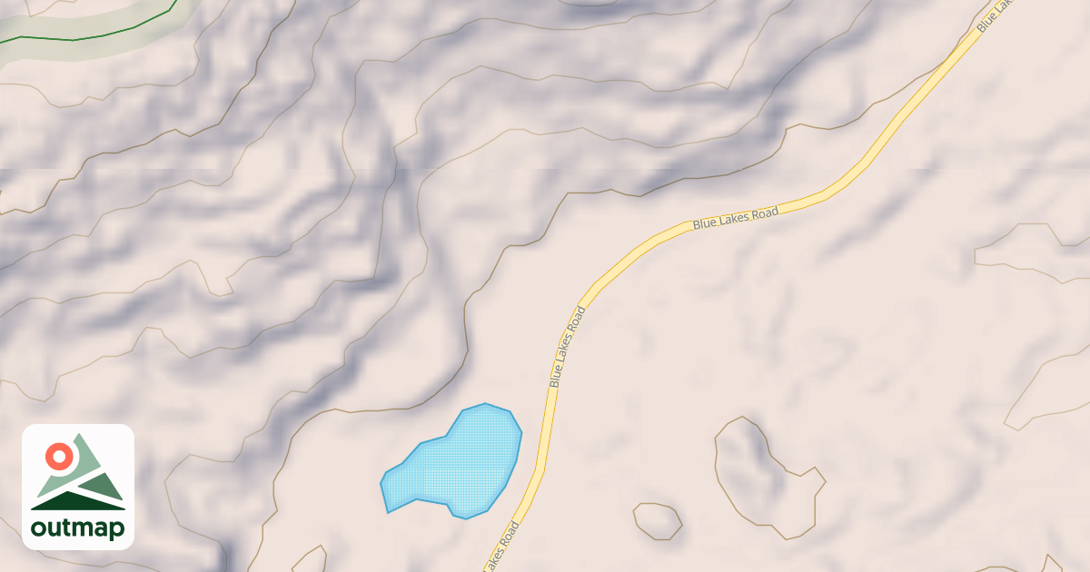 Map of BLUE LAKES ROAD SPUR D