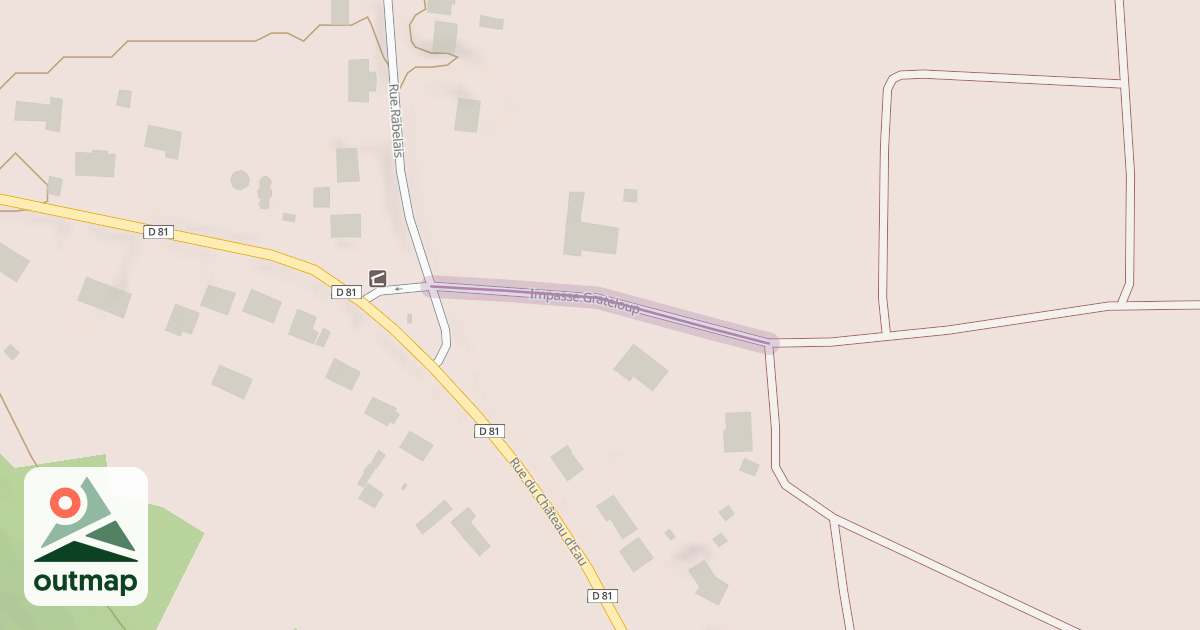 Map of Impasse Grateloup