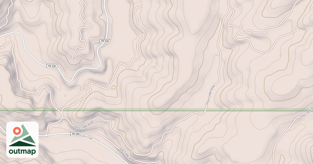Map of DORA CREEK