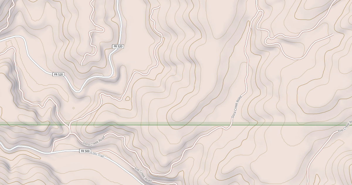 Map preview of DORA CREEK