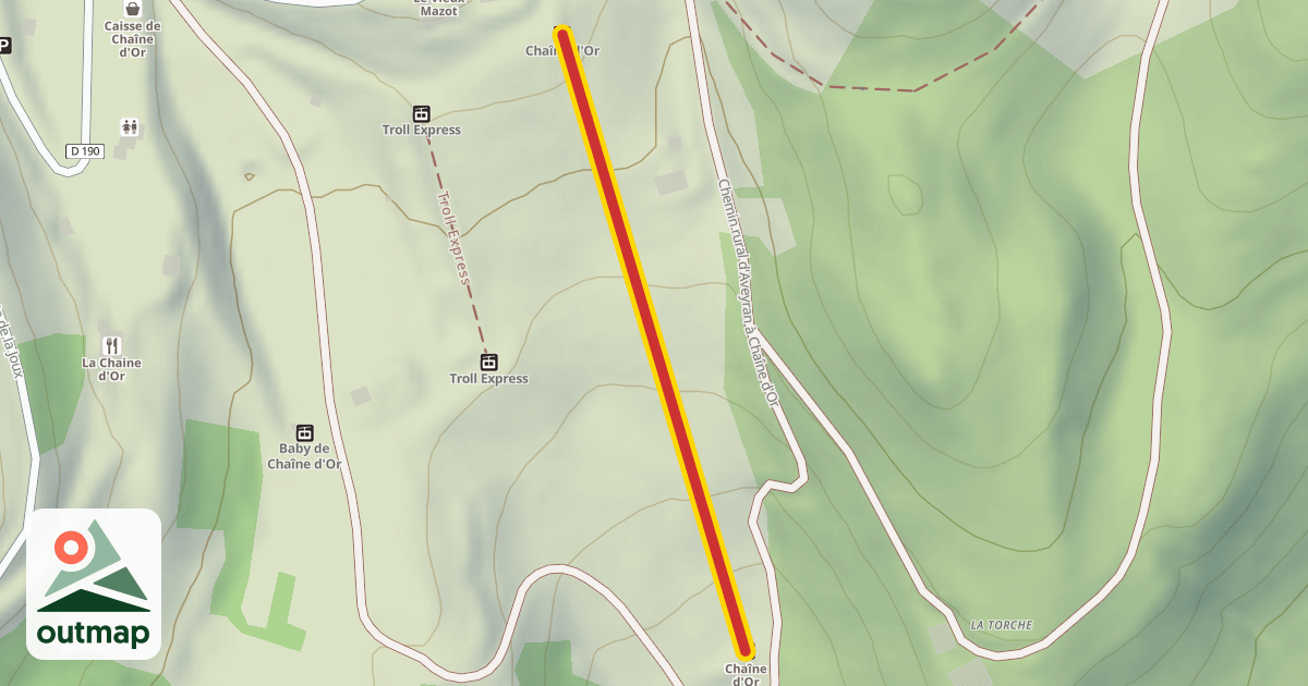 Map of Chaîne d'Or