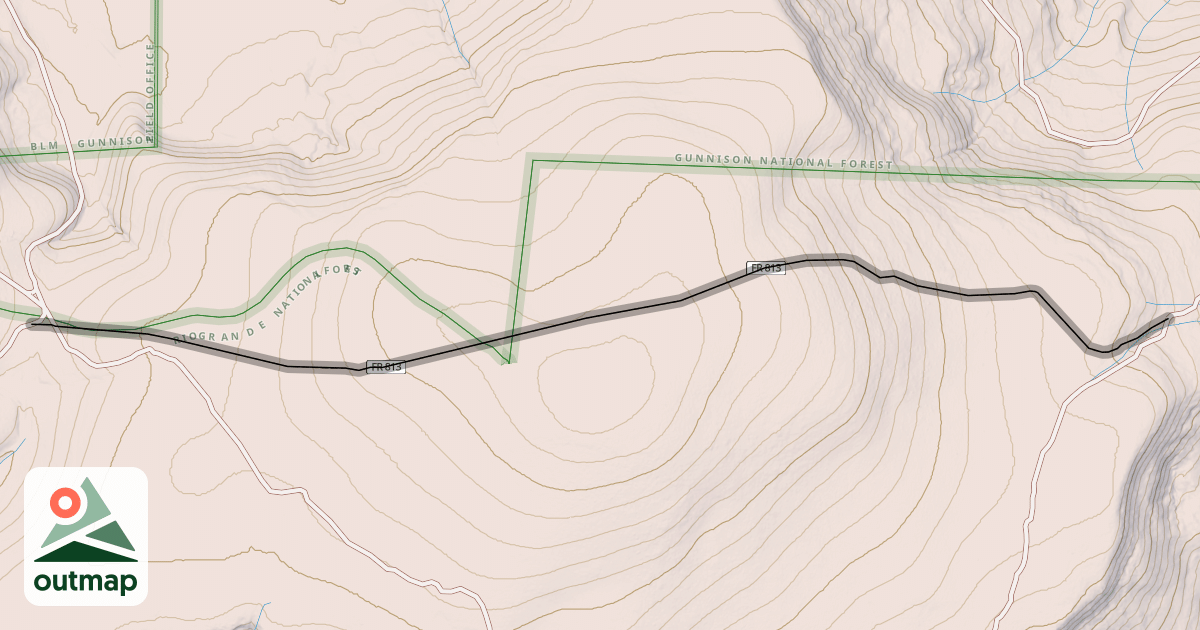 Map of Continental Divide NST