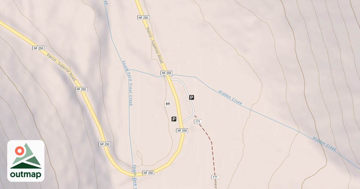 Map of HEART LAKE TRAIL HEAD