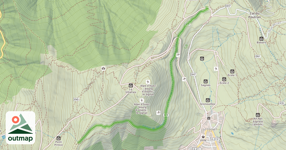 Map of Sentier du Canal des Sarrazins