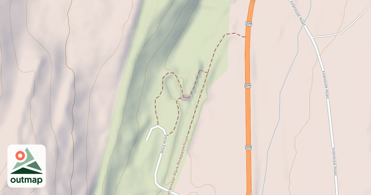 Map of D&H Canal Linear Park Towpath Trail