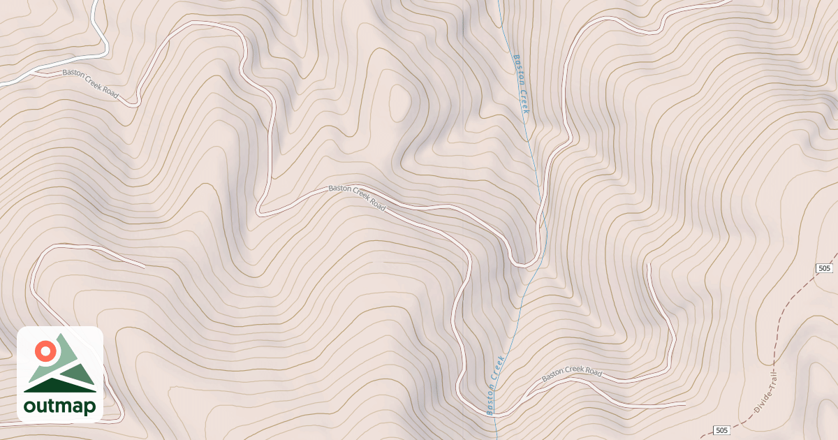 Map of BASTON CREEK