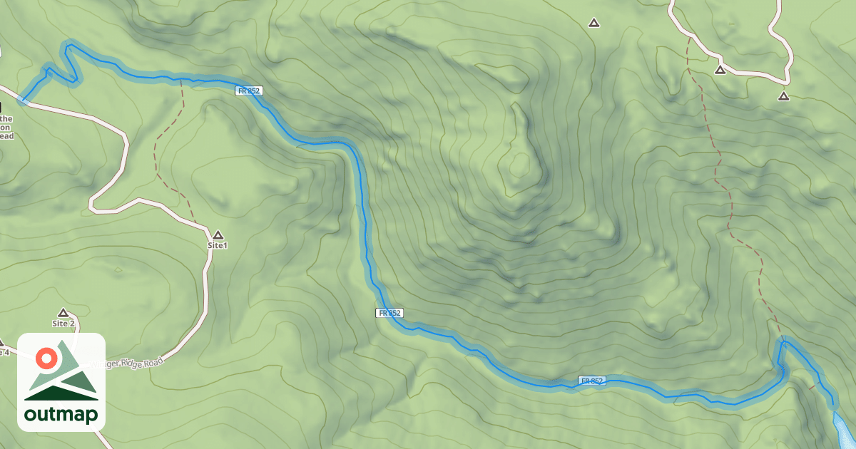 Map of Forsythe Canyon Trail