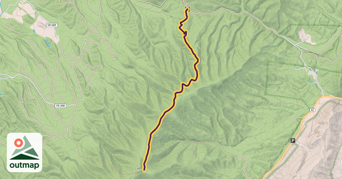 Map of North Mountain Trail