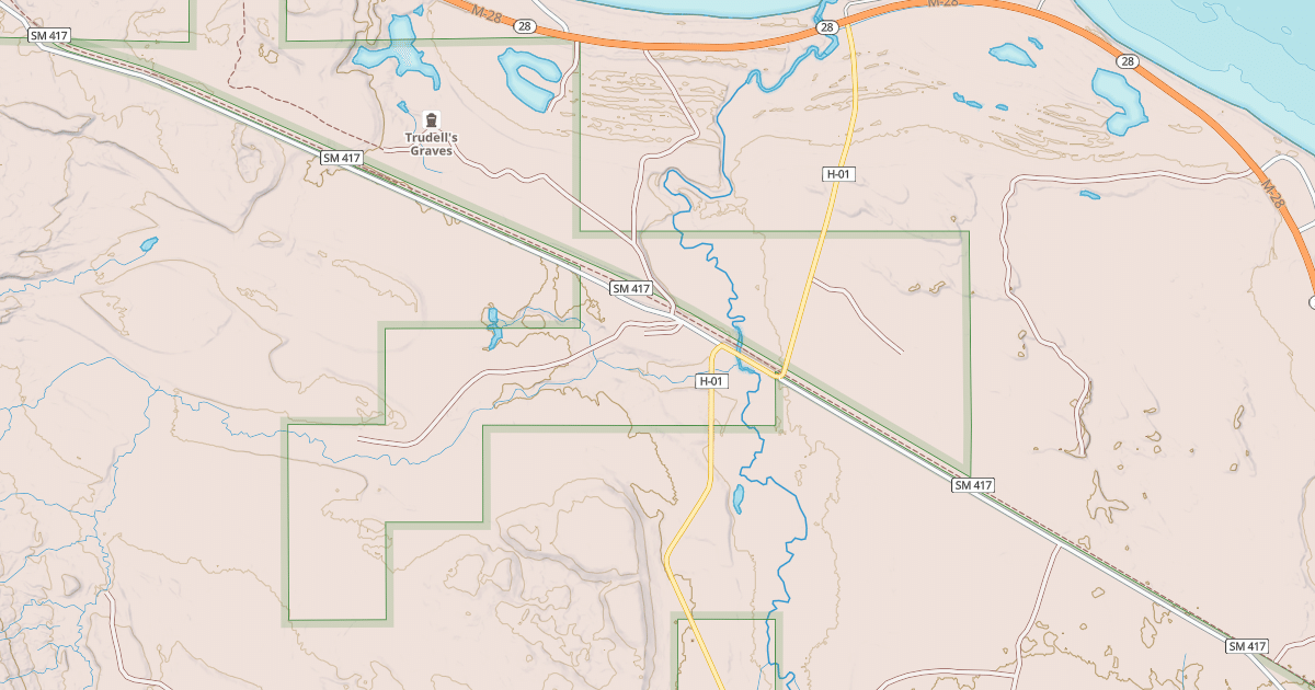 Map preview of North Hiawatha Snomo