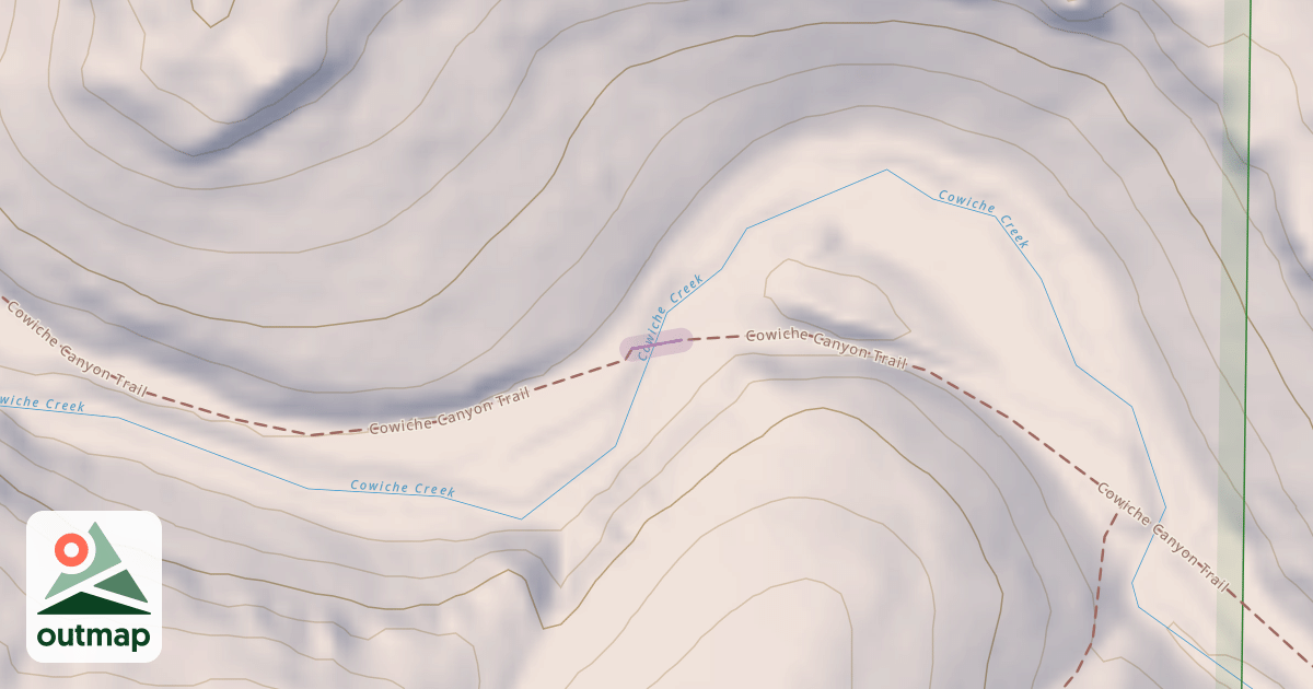 Map of Cowiche Canyon Trail