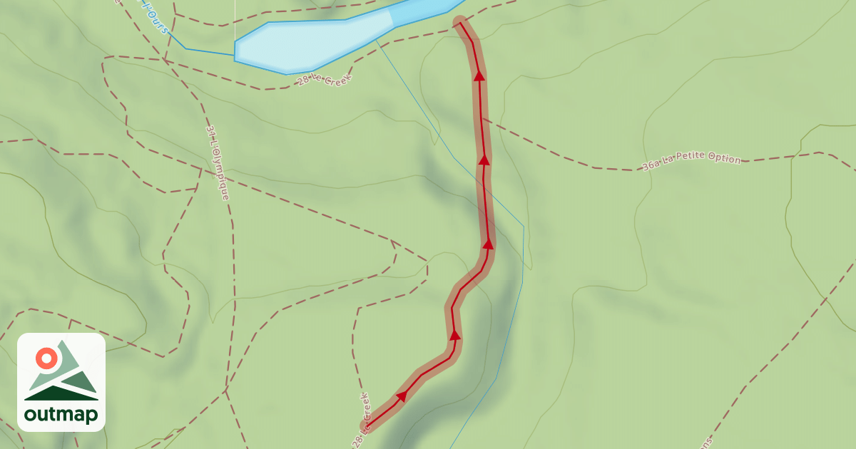 Map of 63 Descente du Creek