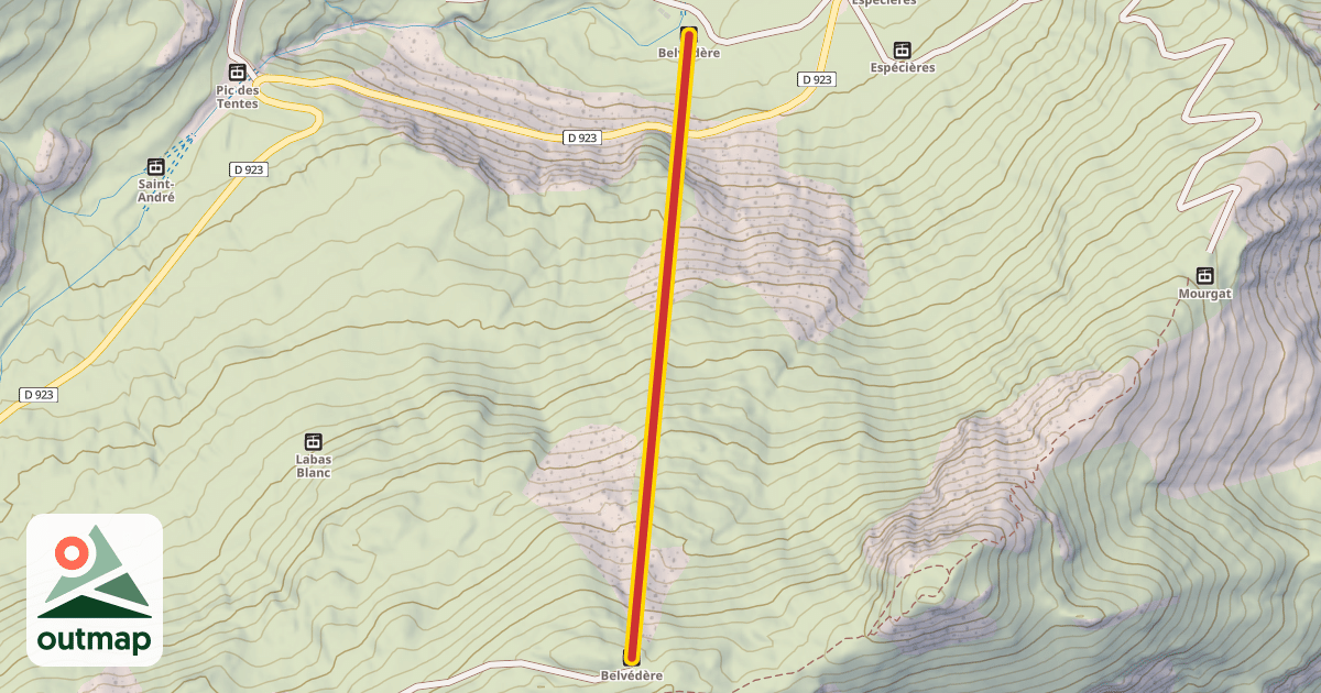 Map of Belvédère