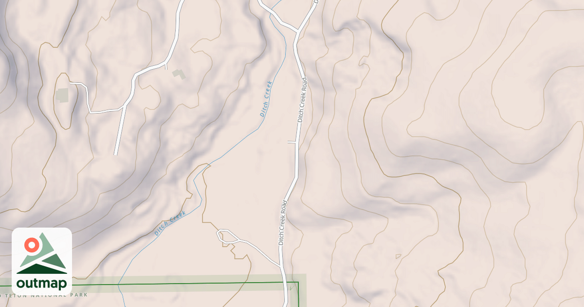 Map of DITCH CREEK