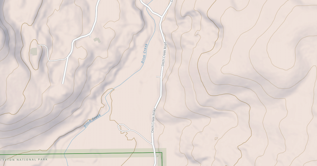 Map preview of DITCH CREEK