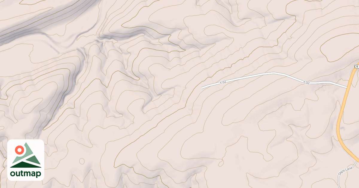 Map of TURKEY RUN