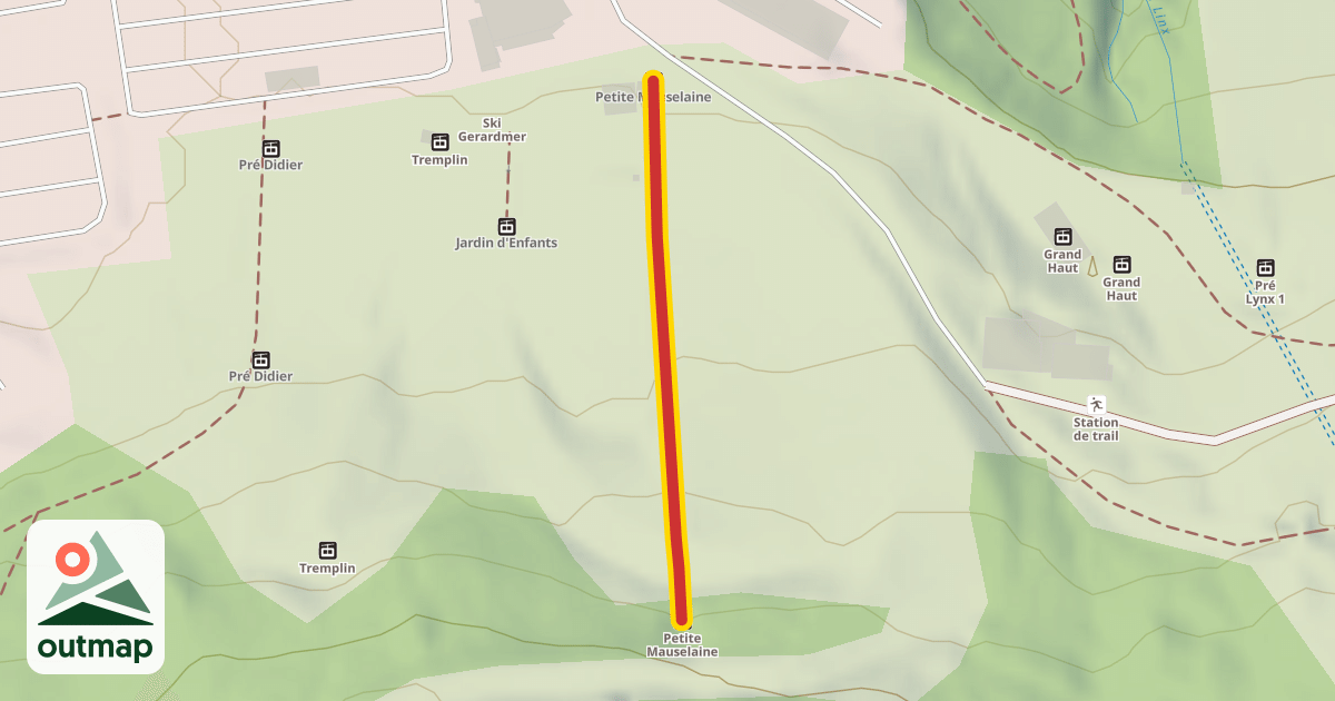Map of Petite Mauselaine