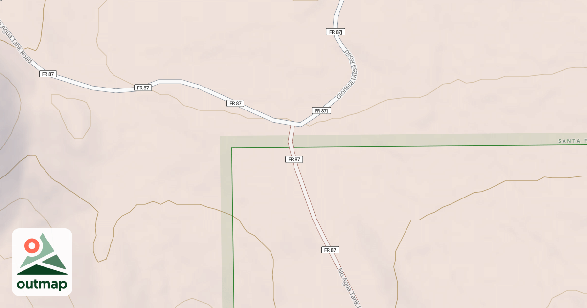 Map of NO AGUA TANK