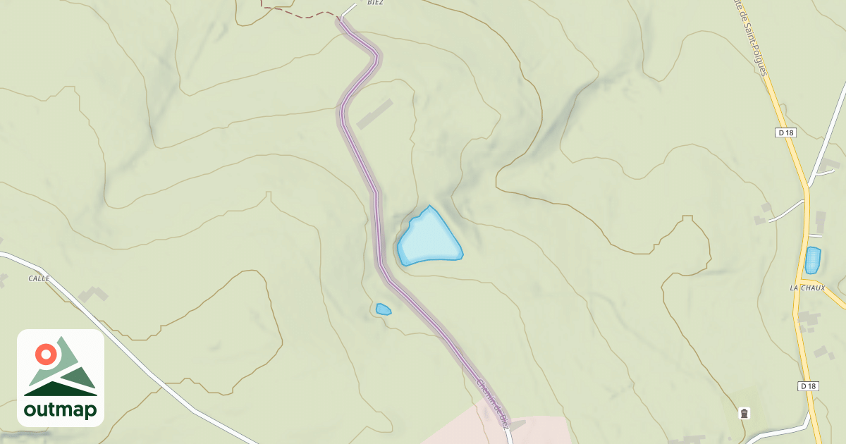 Map of Chemin de Biez