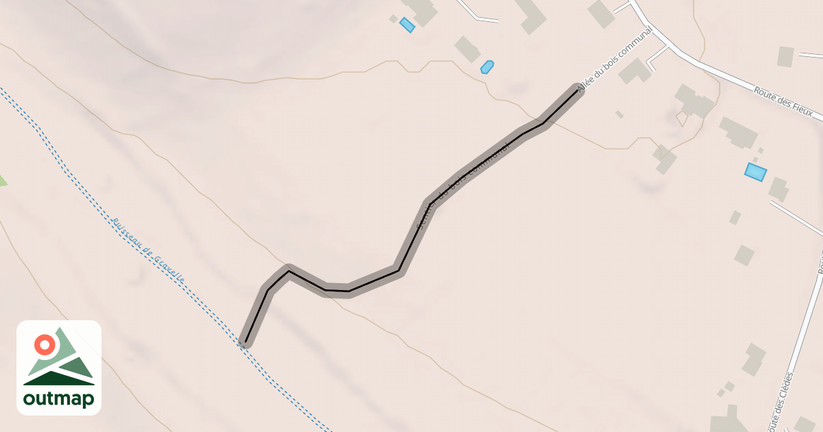 Map of Sentier du bois communal