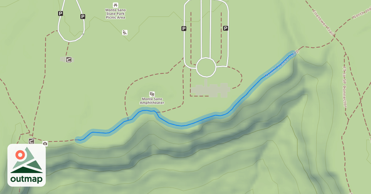Map of North Plateau Loop