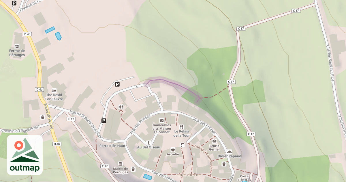 Map of Chemin de Derrière la Tour
