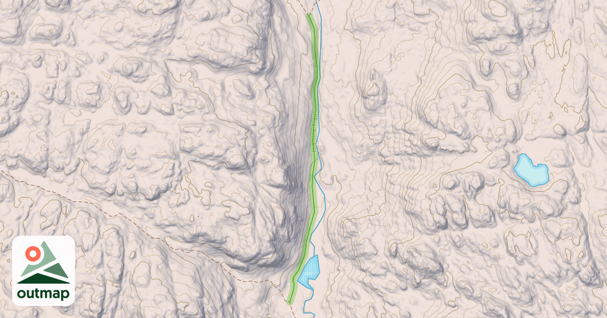 Map of Highline Trail