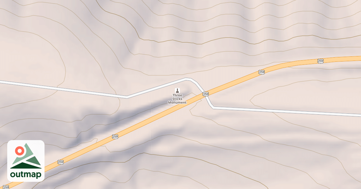 Map of KIAMICHI MOUNTAIN