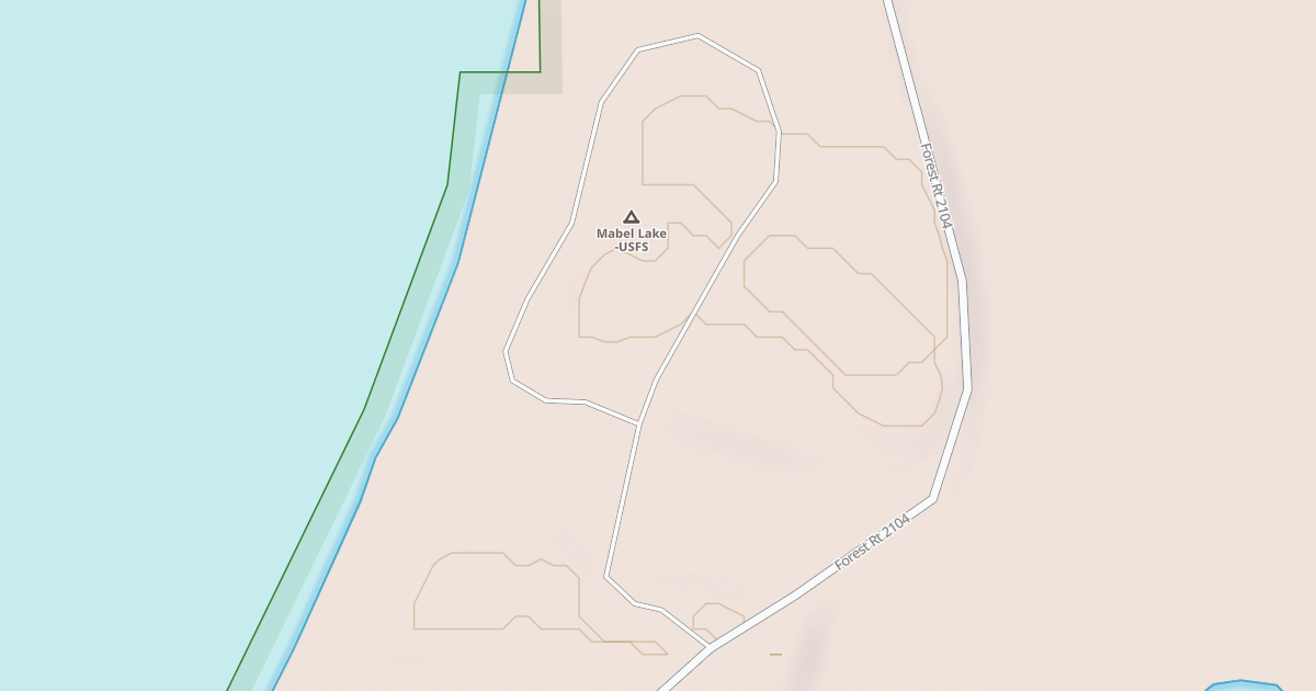 Map preview of MABEL LAKE CAMPGROUND