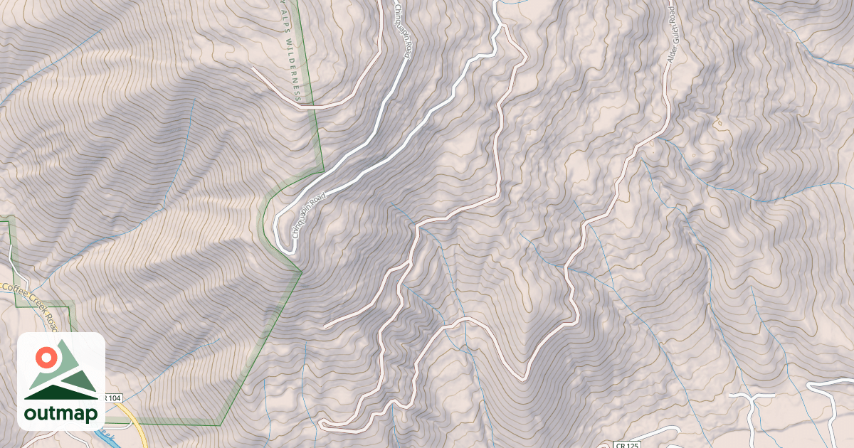 Map of ALDER GULCH