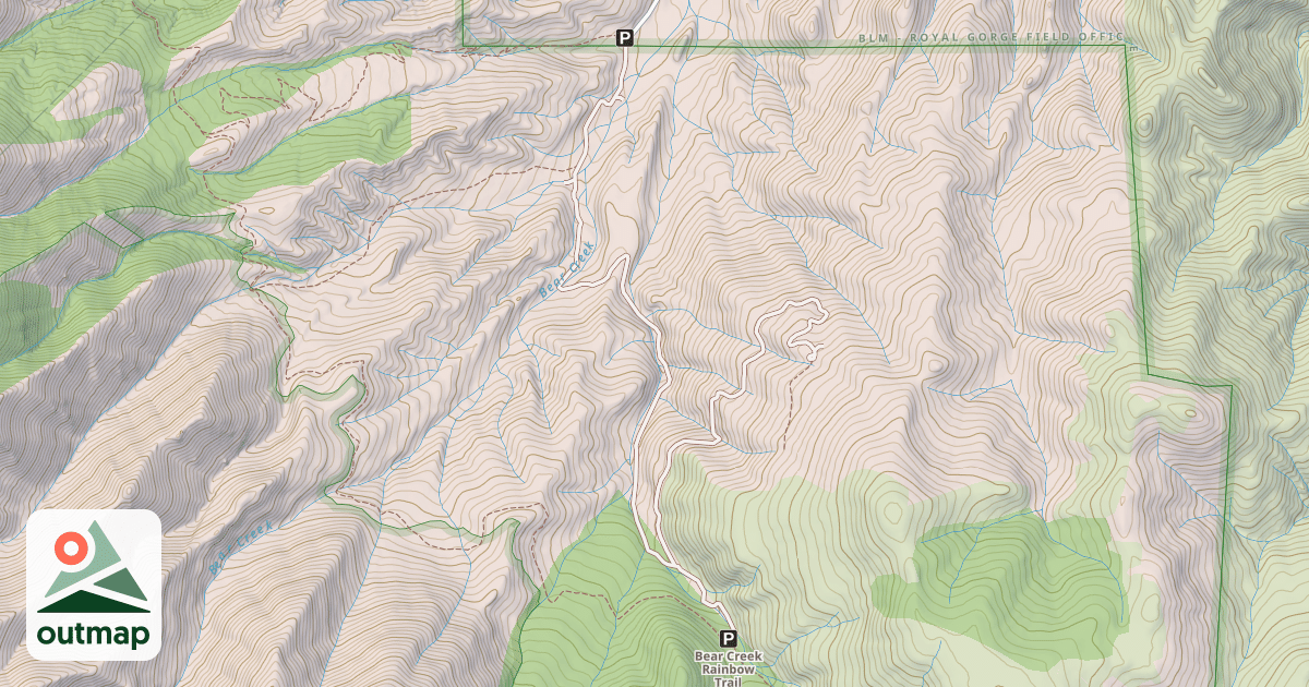 Map of BEAR CREEK