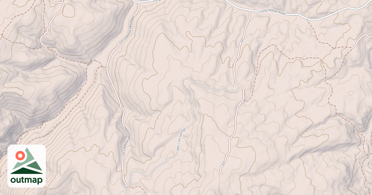 Map of COLD SPRINGS