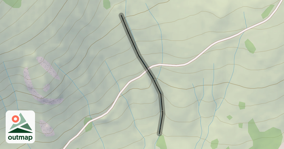 Map of Ashcroft Gully