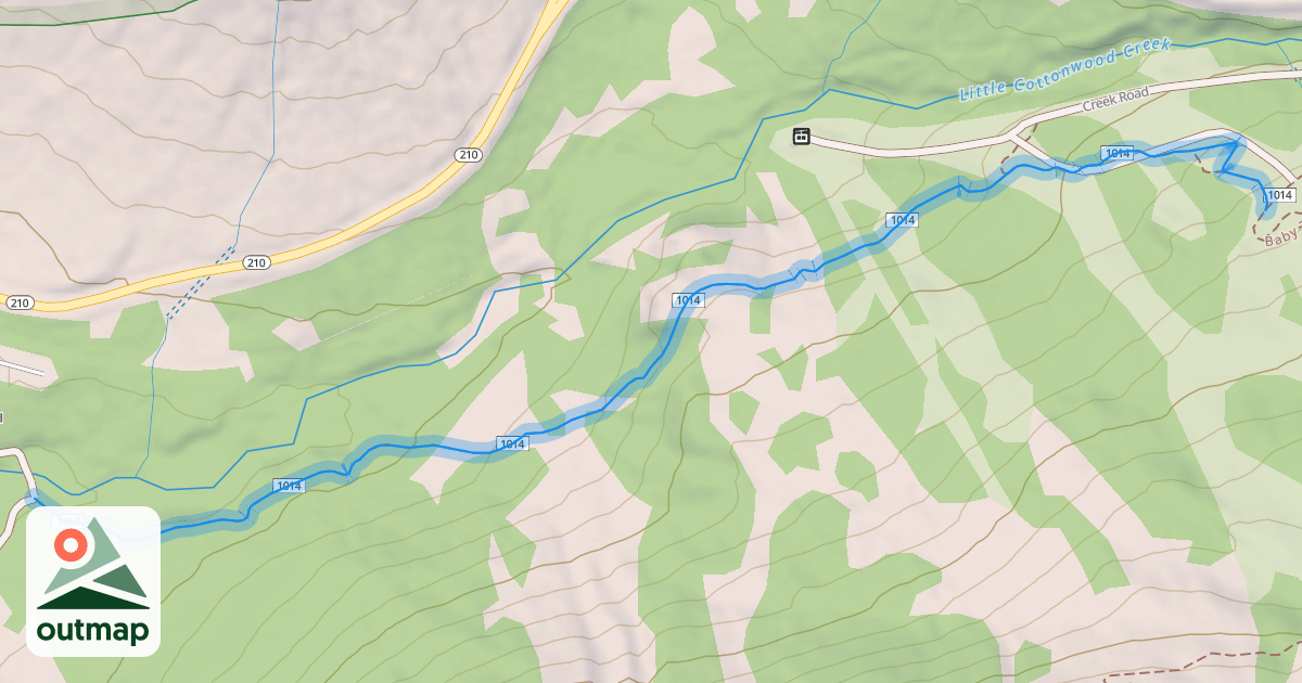 Map of White Pine-Snowbird Link Trail