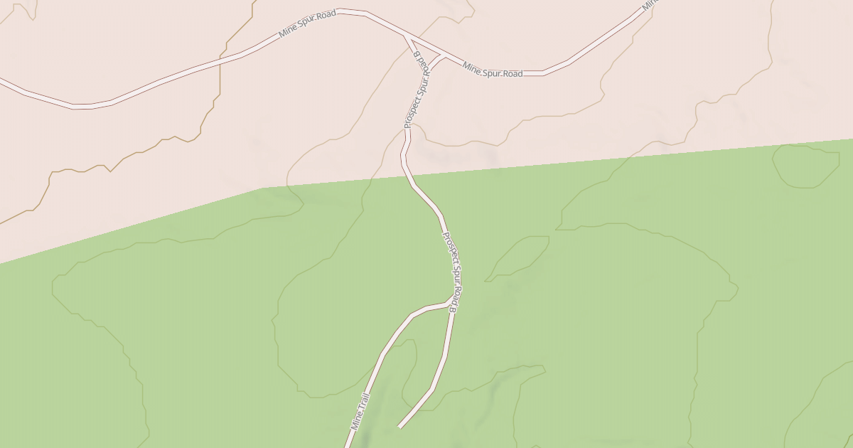 Map preview of PROSPECT SPUR ROAD B