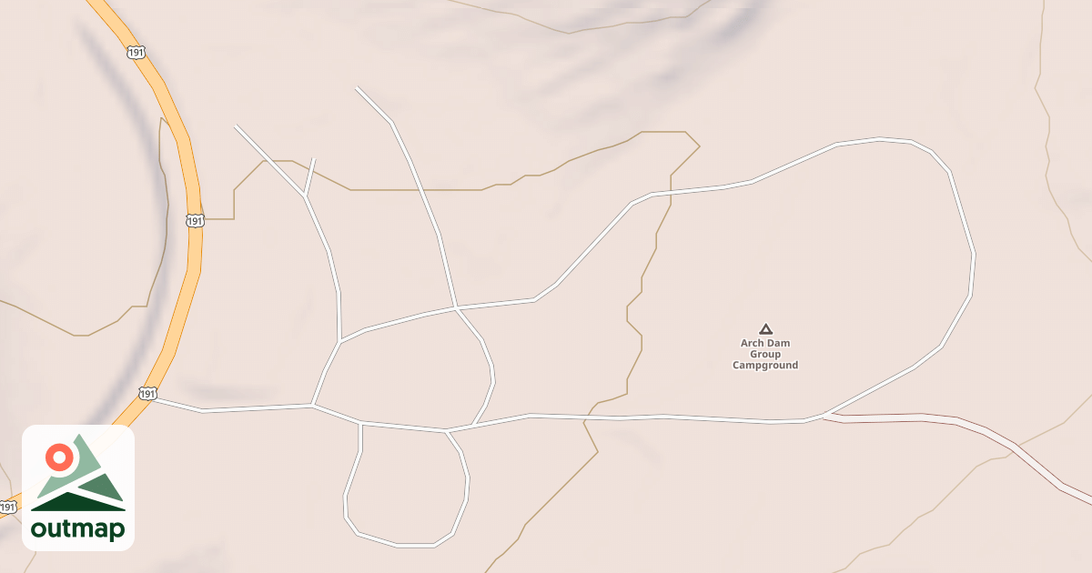 Map of ARCH DAM C.G.