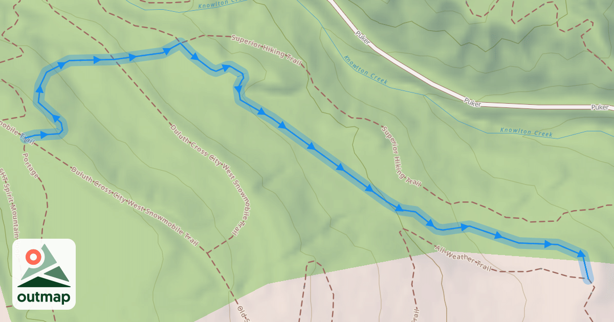 Map of Knowlton