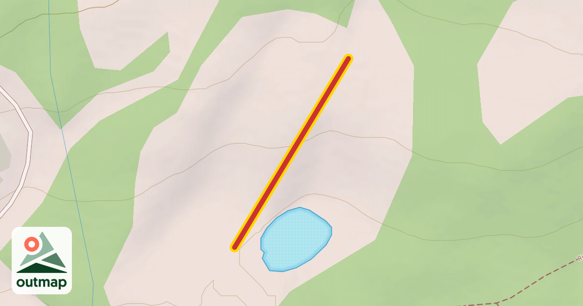 Map of Mega Snow Coaster Tube Ride