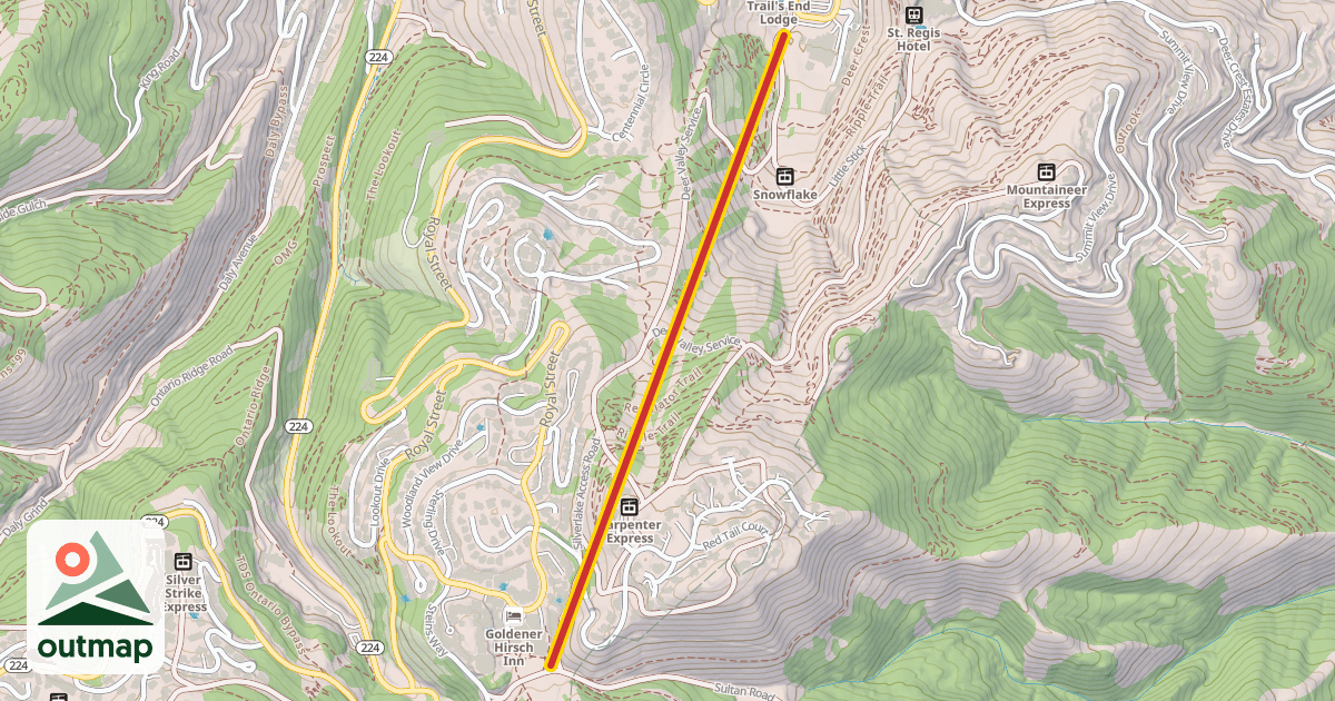 Map of Silver Lake Express