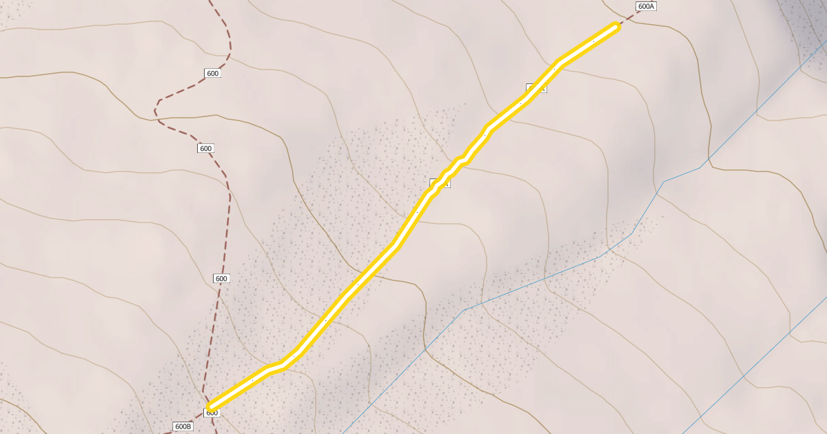 Map preview of Tilly Jane Trail #600A