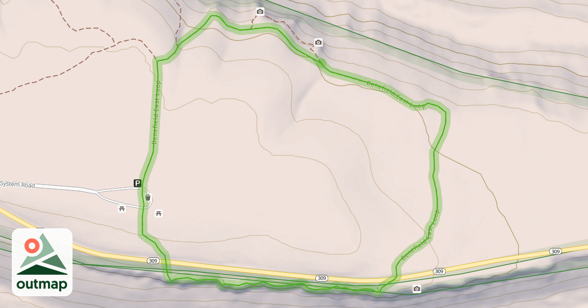 Map of Benefield East Loop