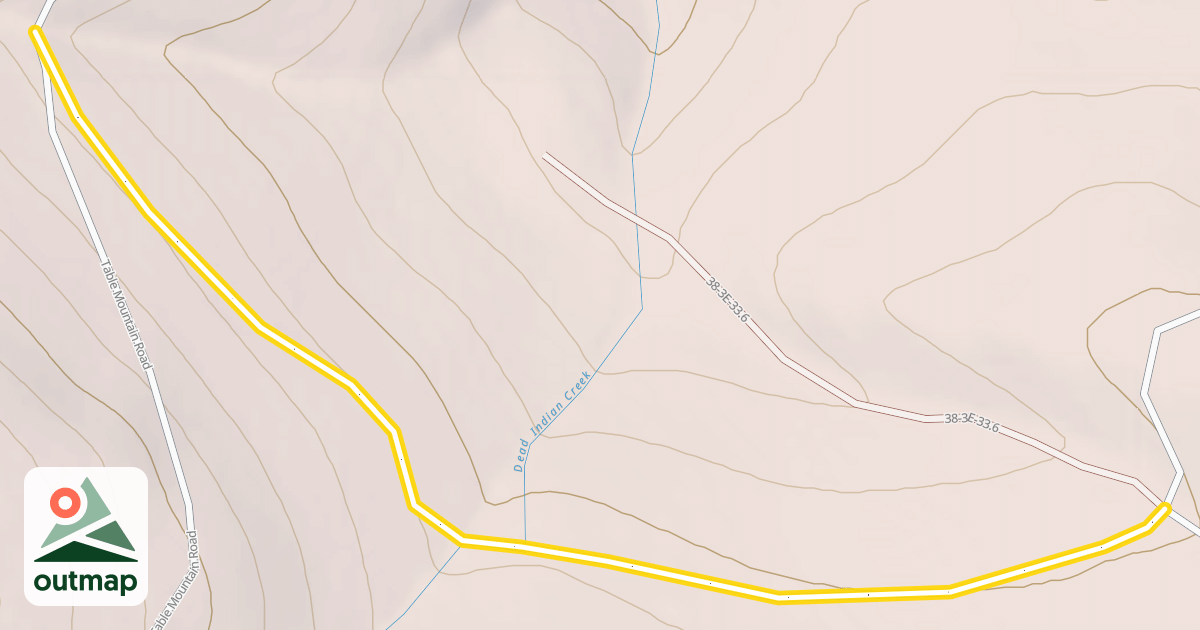 Map of Buck Divide Road