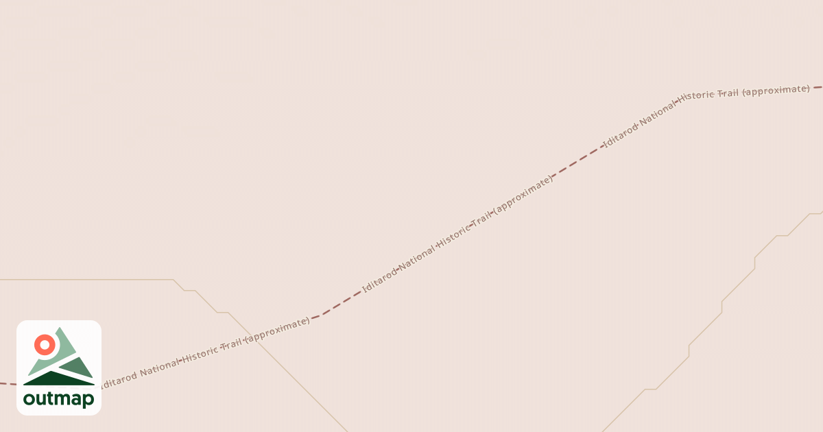Map of Iditarod National Historic Trail