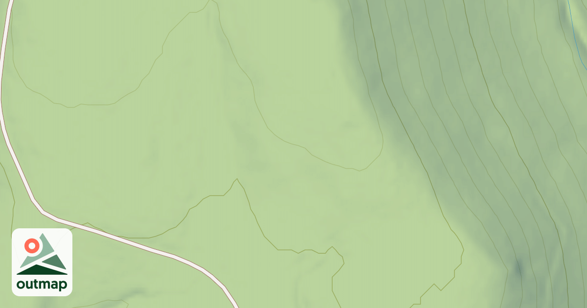 Map of MILL CR PLATEAU NE