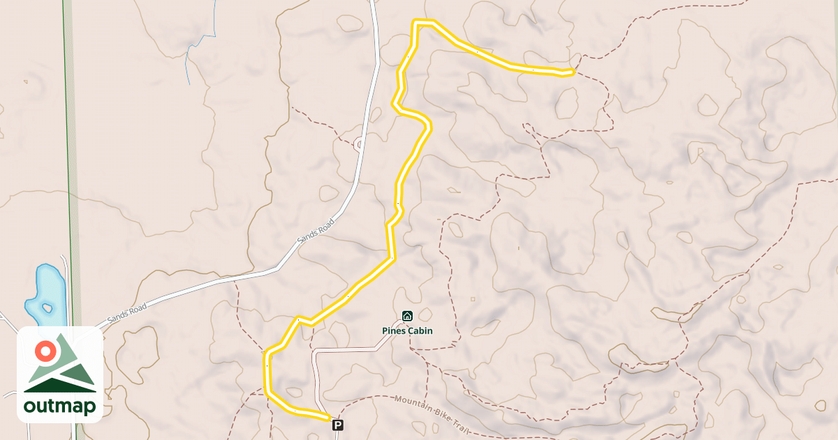 Map of Mountain Bike Trail