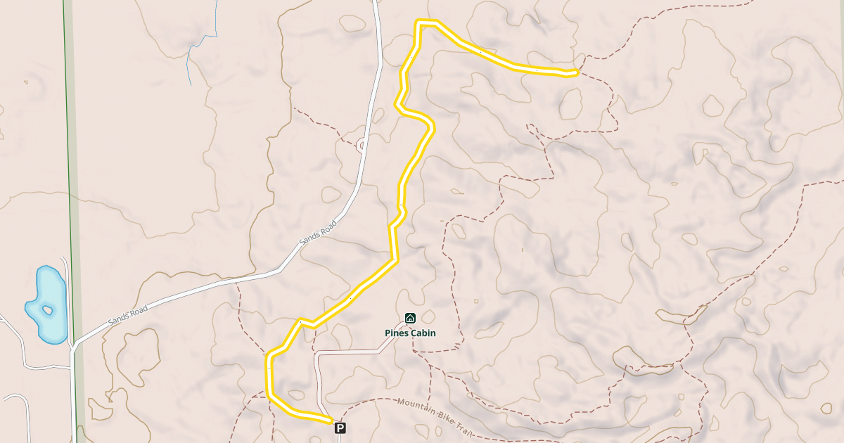 Map preview of Mountain Bike Trail