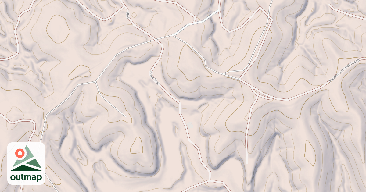 Map of Bowl Trail North