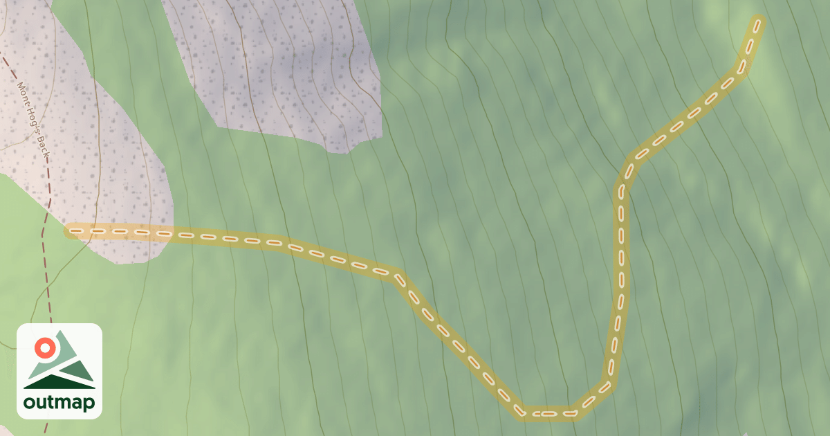 Map of La montée du champ en «C»