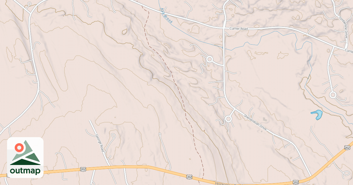 Map of Dimond Hill Farm Trail