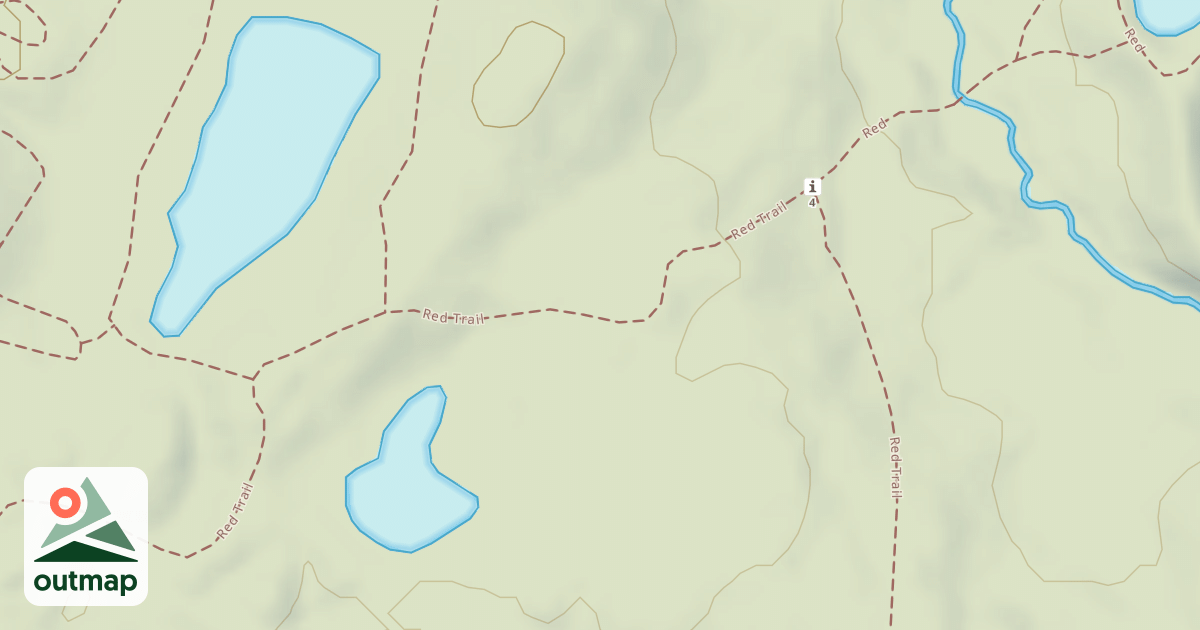 Map of Bald Mountain Rec. Area - Red Trail